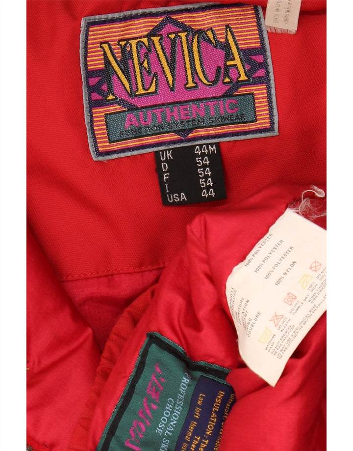 NEVICA Mens Pullover Ski Jacket UK 44 2XL Red Colourblock Polyester