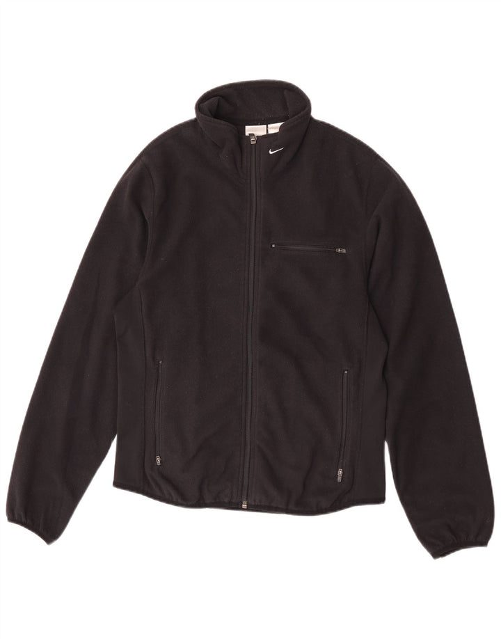 Giacca in pile Nike da donna US 8/10 Medium Nero Poliestere
