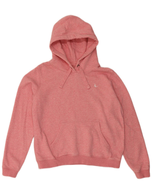 Maglione con cappuccio da donna Jack Wills UK 14 grande rosa screziato