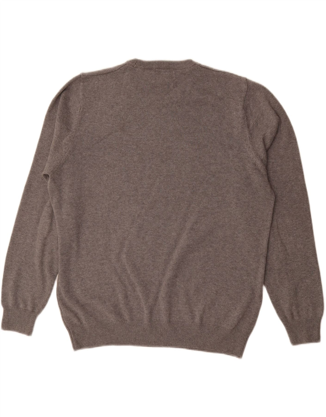 MARKS & SPENCER Maglione girocollo da uomo grande in cotone grigio