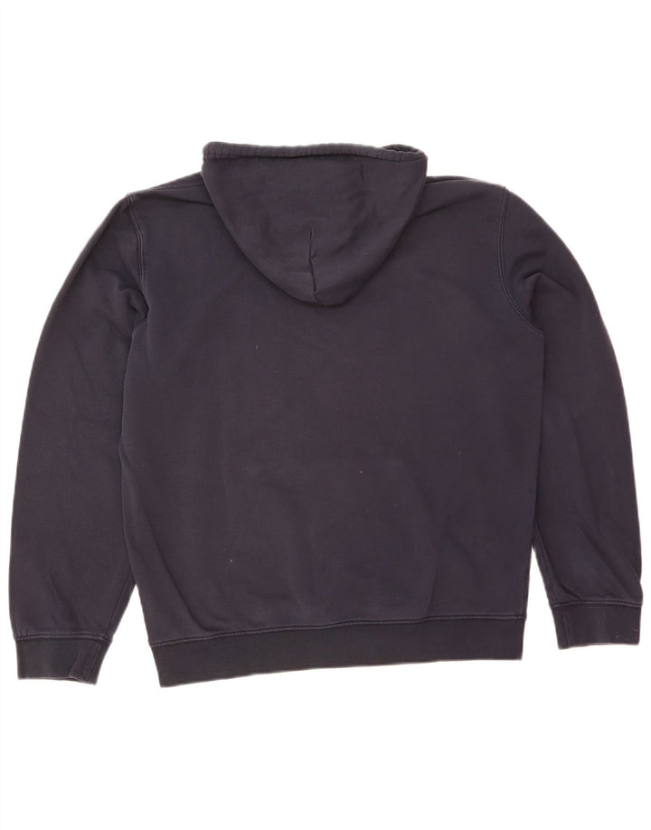 Felpa con cappuccio grafica da uomo Champion, cotone medio blu navy