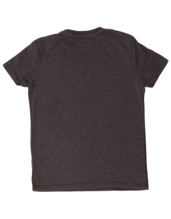 T-shirt grafica da uomo Superdry Top in cotone grigio medio