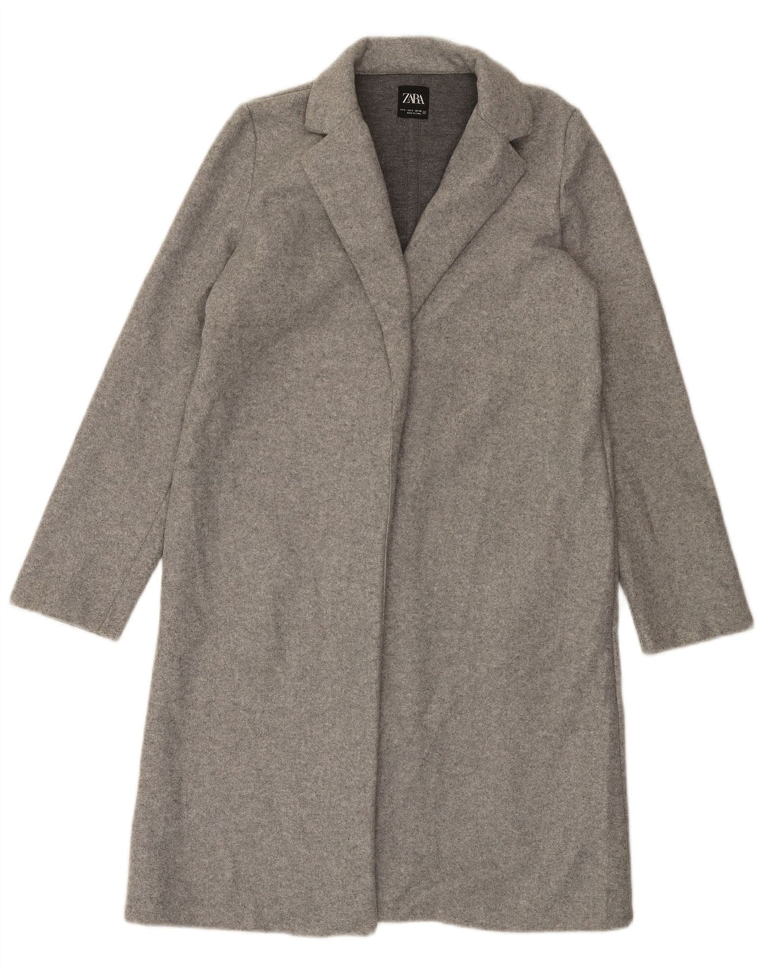 Cappotto aperto da donna Zara UK 10 piccolo grigio