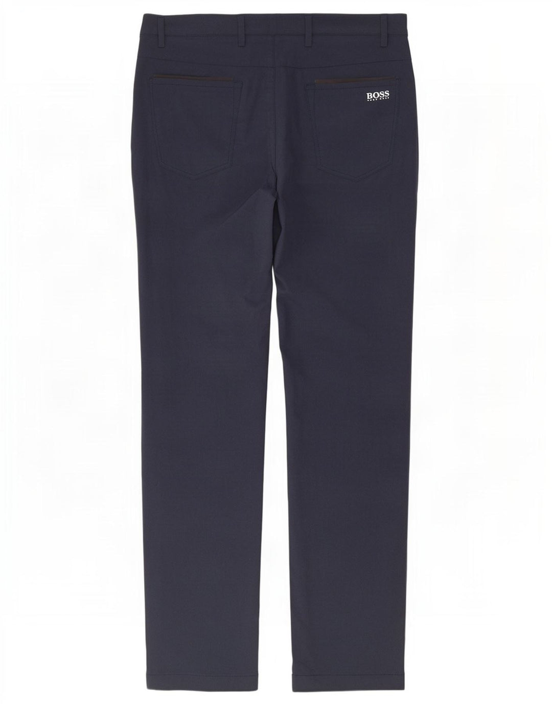 Pantaloni chino slim da uomo Hugo Boss W30 L31 poliestere blu navy