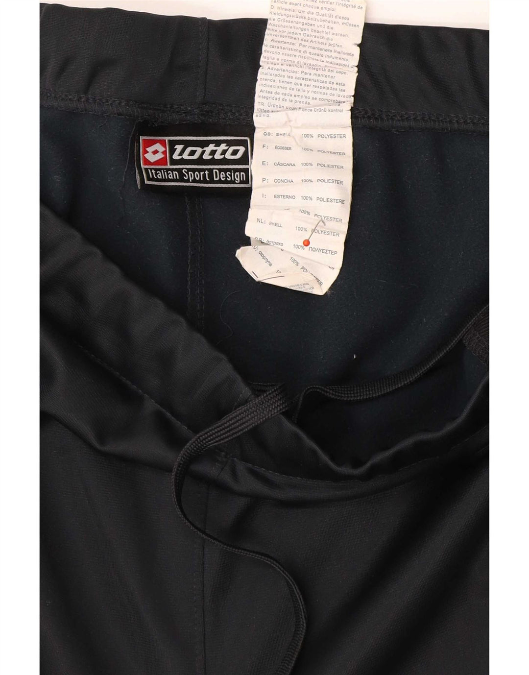Pantaloni da tuta corti da uomo Lotto Poliestere medio blu navy