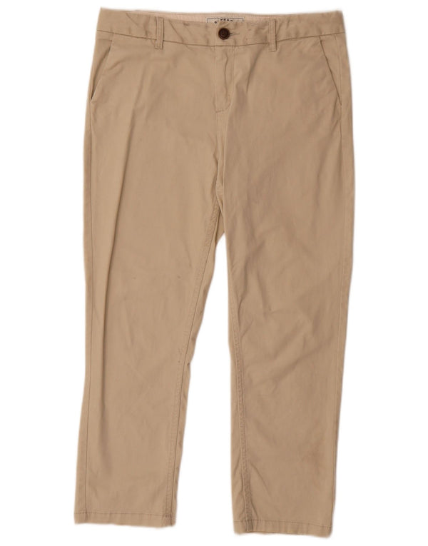 Pantaloni corti da donna Fat Face UK 12 Medi W32 L24 Cotone beige