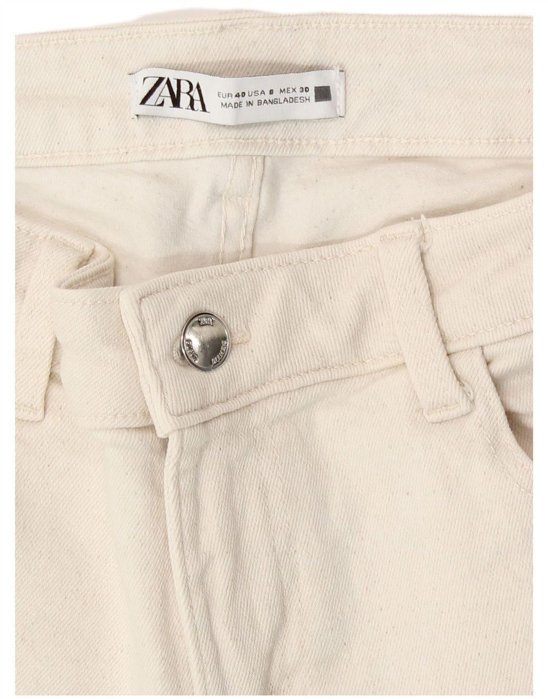Jeans skinny da donna Zara EU 40 medi W30 L27 Beige