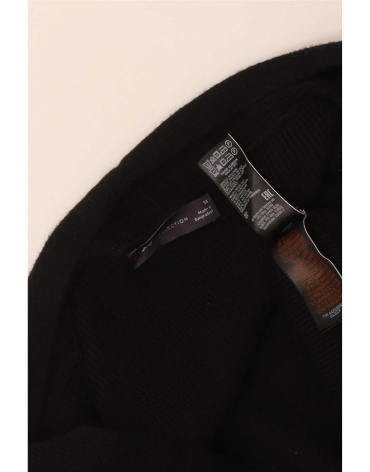 Maglione cardigan aperto lungo da donna Marks & Spencer UK 14 medio nero