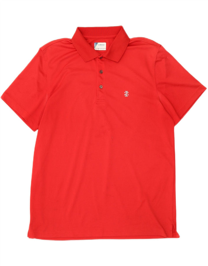 IZOD Mens Polo Shirt Large Red Polyester Vintage Izod and Second-Hand Izod from Messina Hembry 