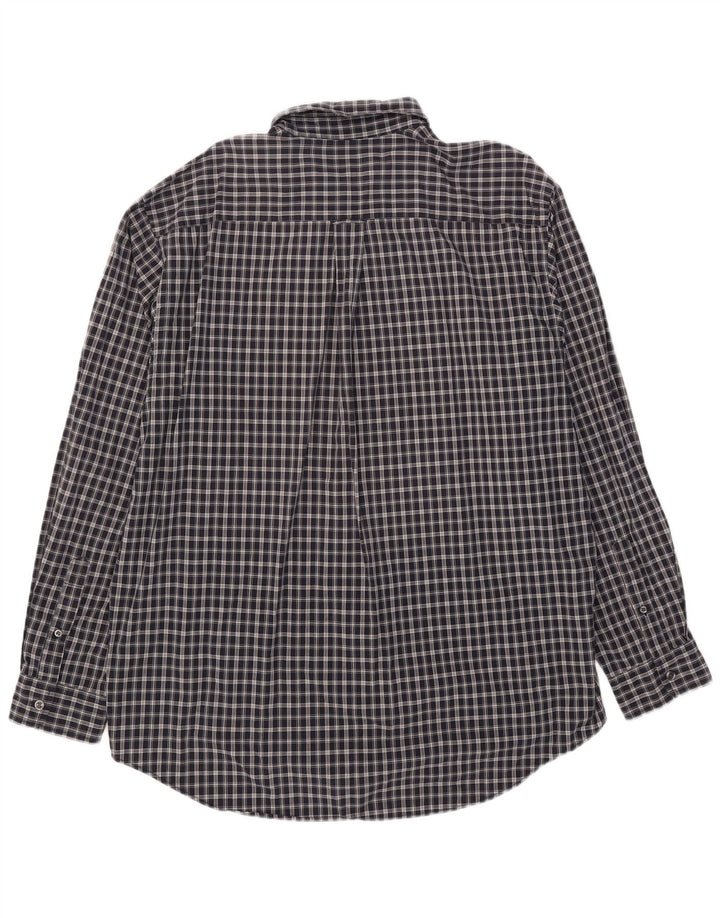 Camicia da uomo Nautica XL in cotone a quadri blu navy