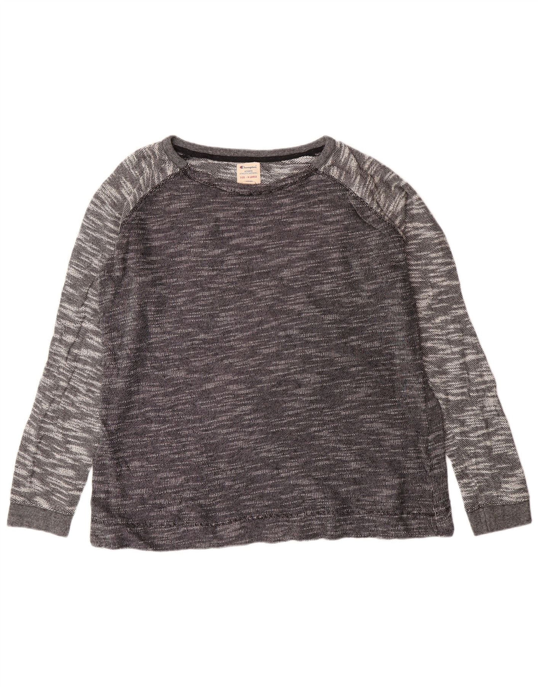 Maglia a maniche lunghe da donna Champion UK 18 XL Cotone chiazzato grigio