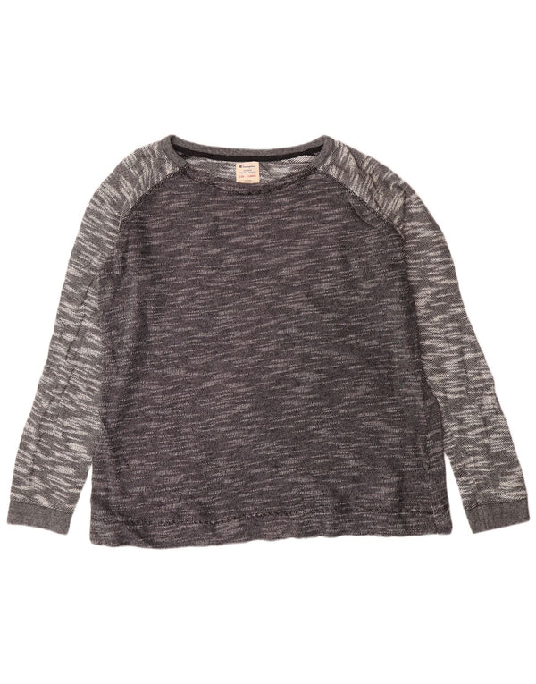 Maglia a maniche lunghe da donna Champion UK 18 XL Cotone chiazzato grigio