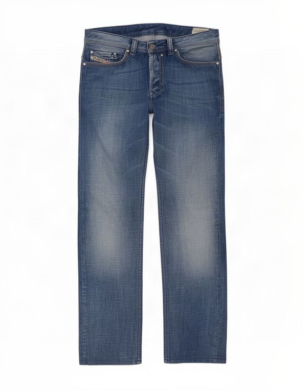 Jeans dritti da uomo Diesel Safado W32 L34 cotone blu