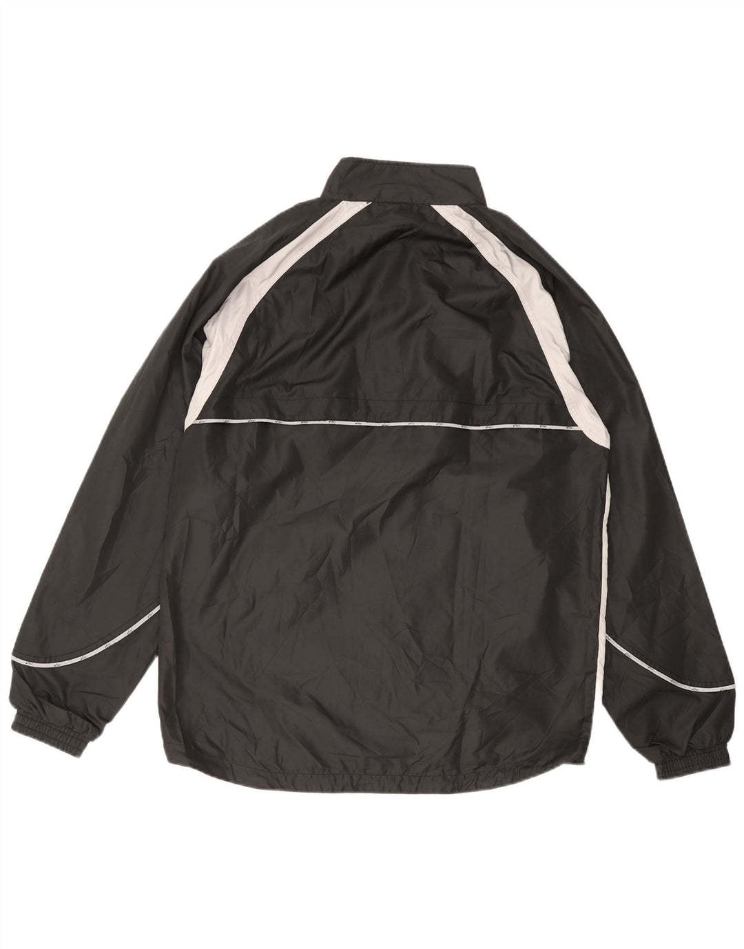 Giacca da tuta da uomo ASICS XL nera in microfibra color block