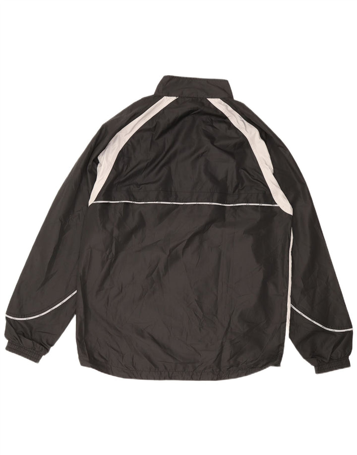 Giacca da tuta da uomo ASICS XL nera in microfibra color block