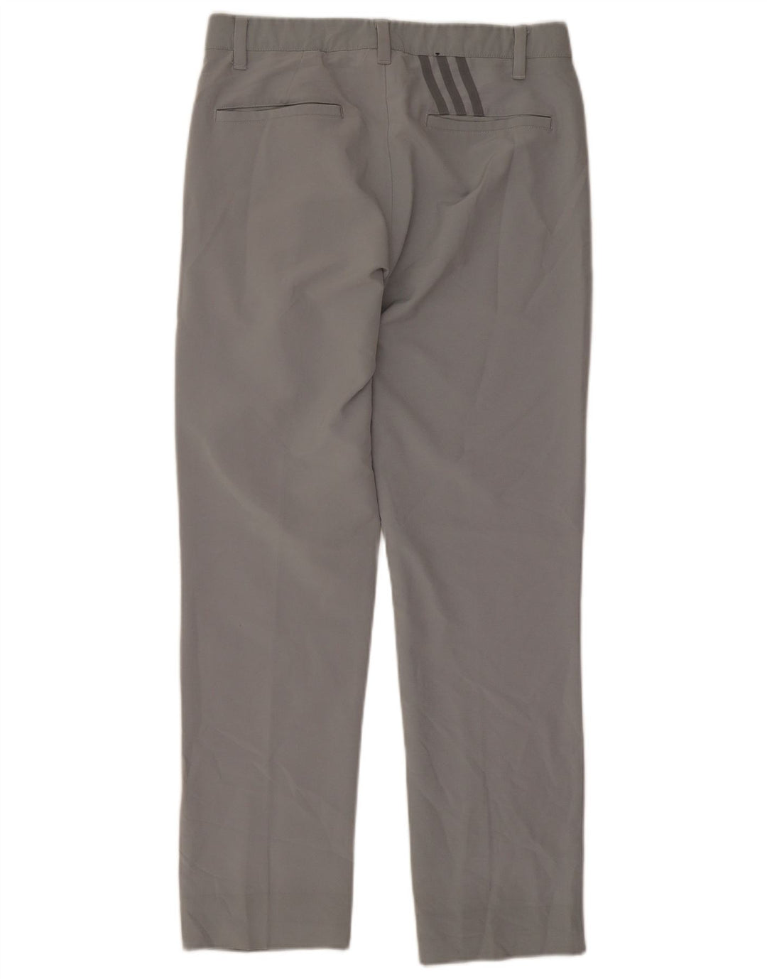Pantaloni chino dritti da uomo Adidas W30 L28 poliestere grigio