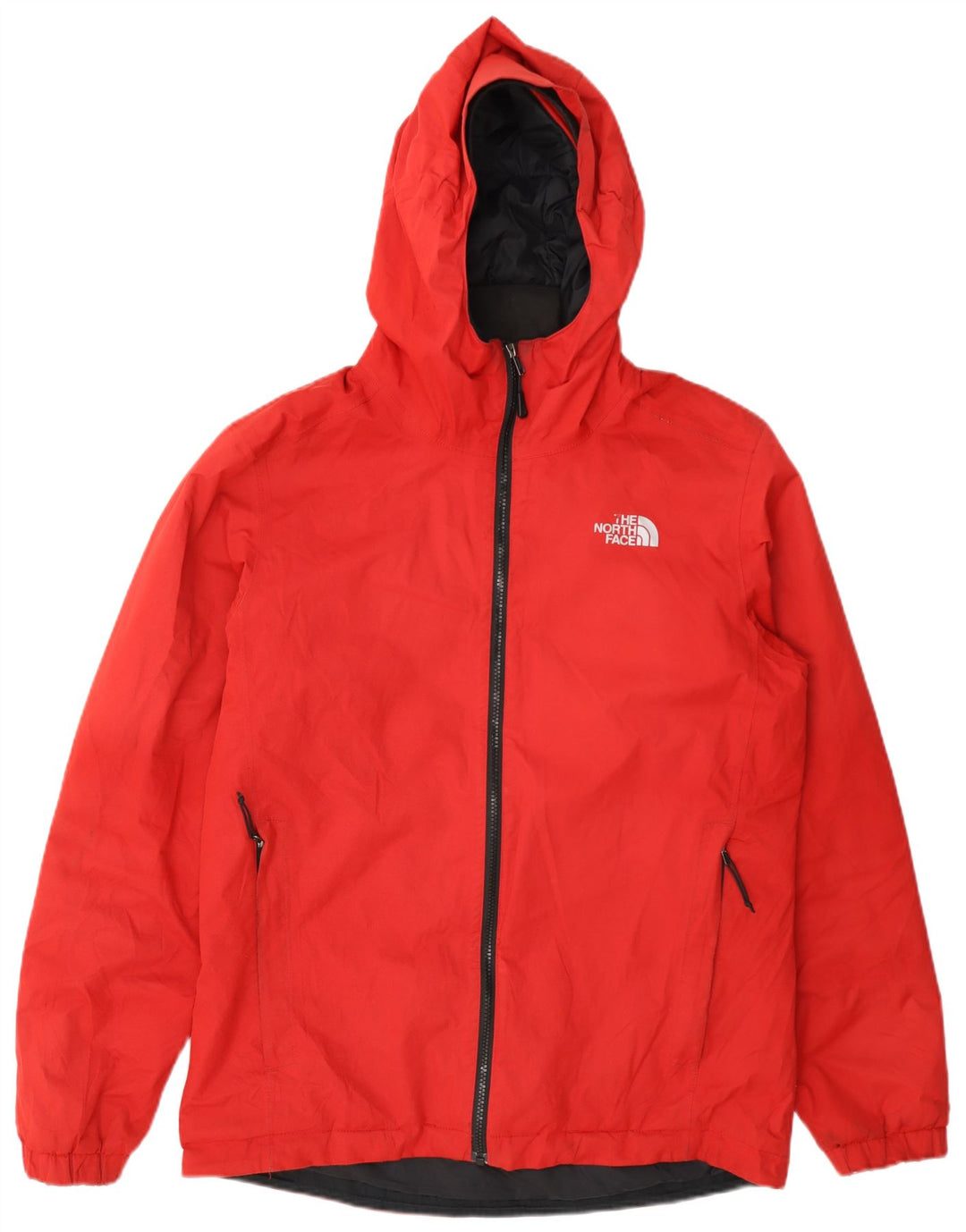 Giacca a vento con cappuccio da uomo The North Face UK 38 poliestere rosso medio