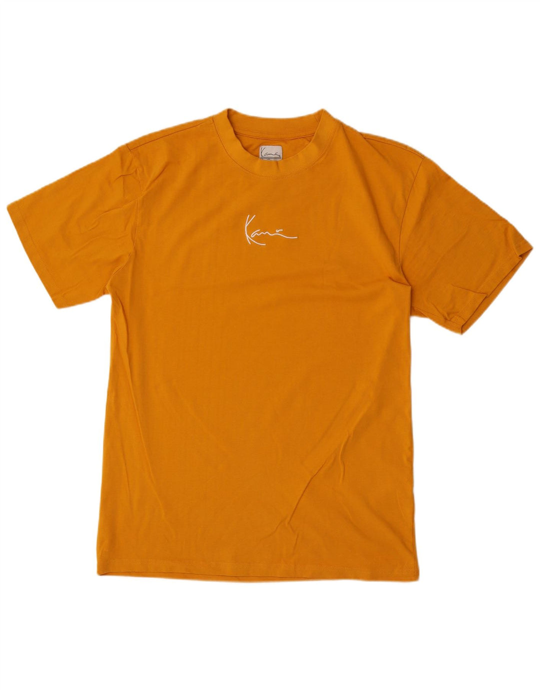 T-shirt da uomo Karl Kani Top in cotone arancione medio