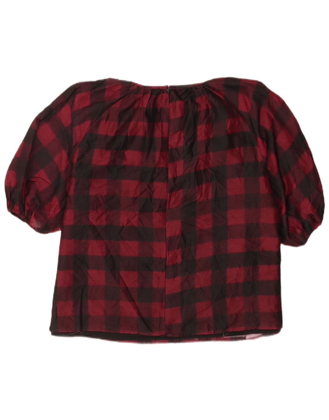 Camicetta da donna con maniche a 3/4 Oasis UK 16 Grande percalle rosso