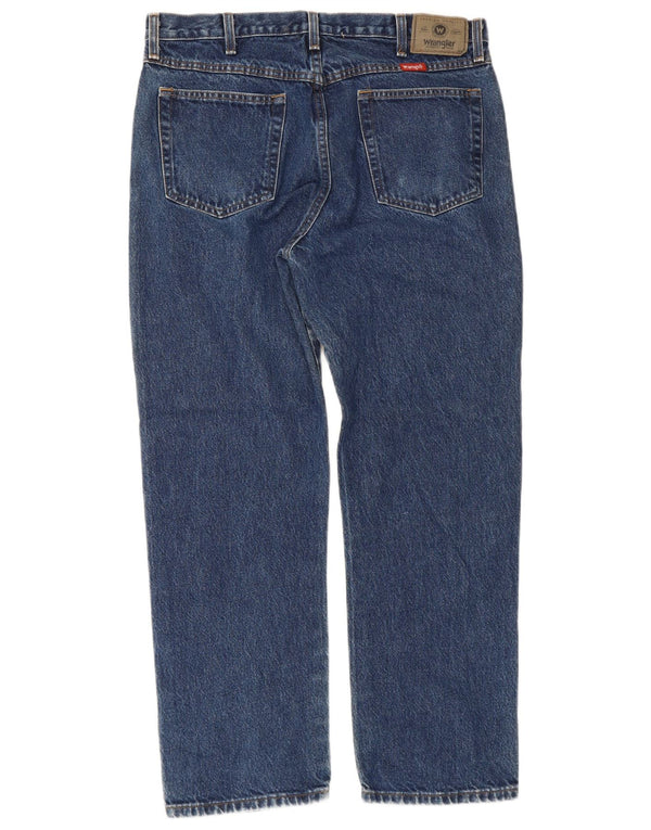 Jeans dritti da uomo Wrangler W36 L30 cotone blu
