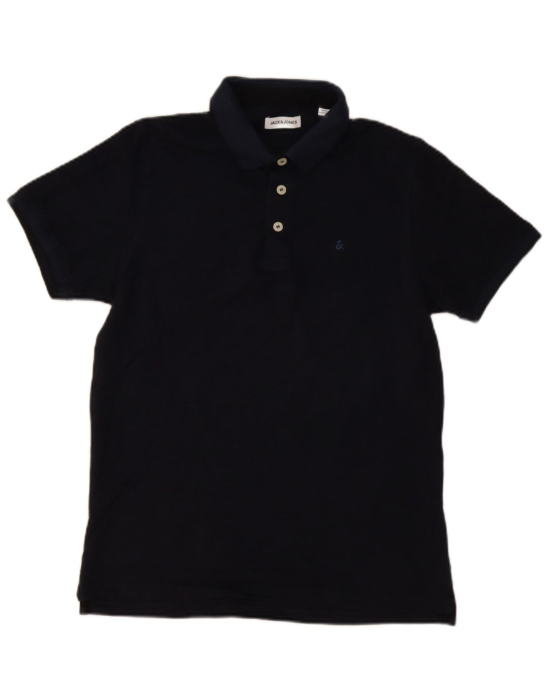 Polo da uomo Jack & Jones in cotone blu navy medio