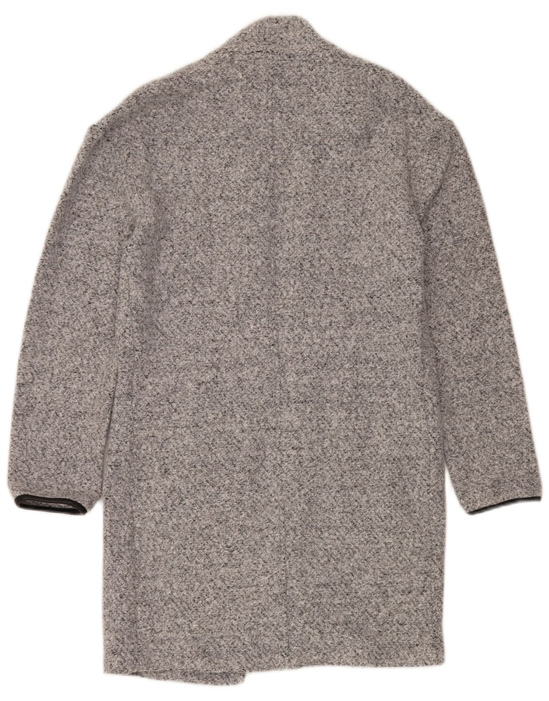 MARKS & SPENCER Cappotto aperto oversize da donna UK 6 XS Grigio chiazzato