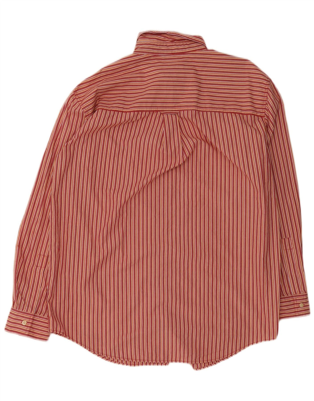 Camicia Chaps da uomo vestibilità regolare in cotone a righe rosse grandi