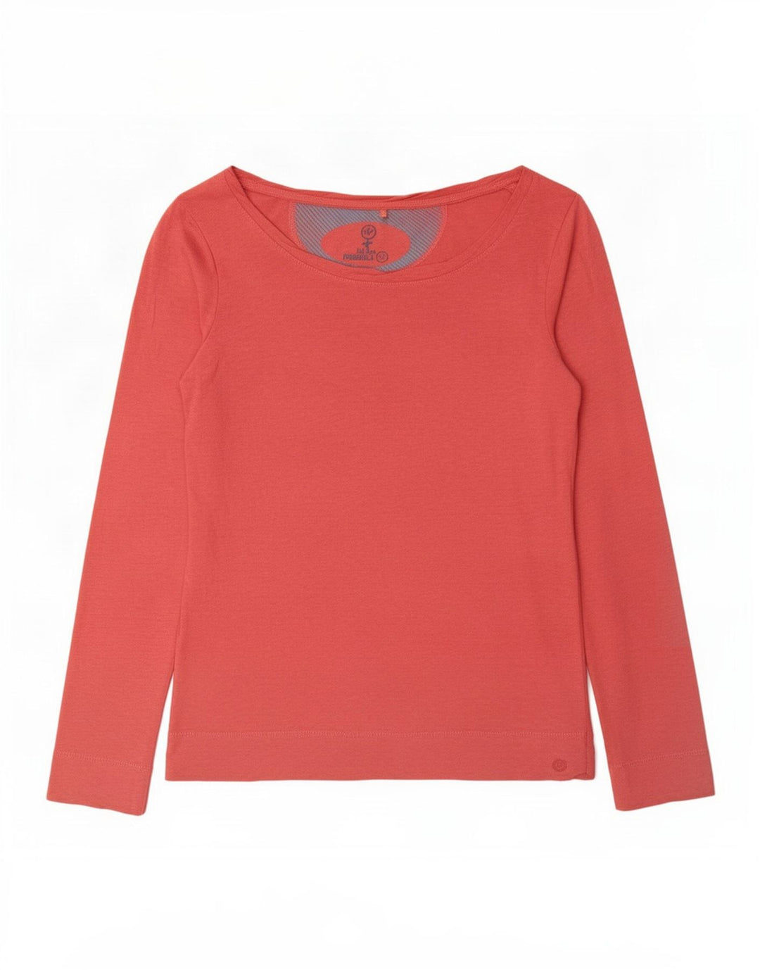 Top da donna a maniche lunghe Fat Face UK 12 Cotone medio rosso screziato