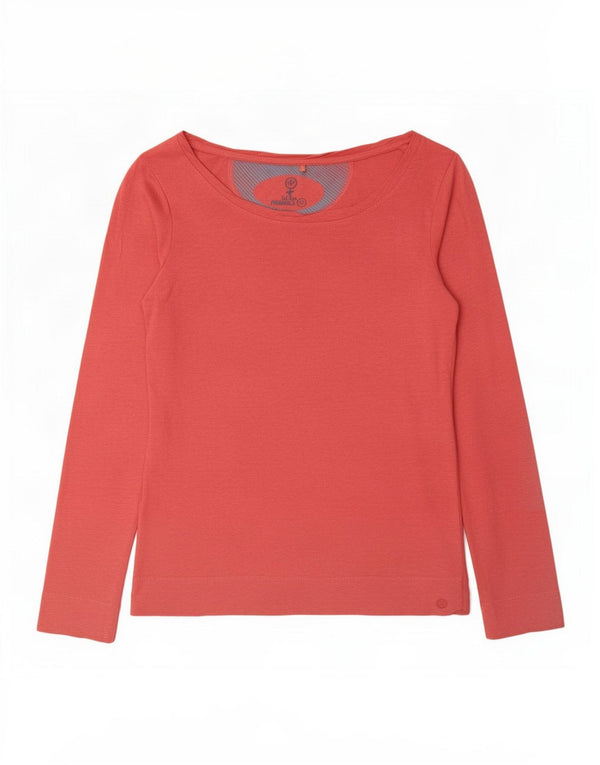 Top da donna a maniche lunghe Fat Face UK 12 Cotone medio rosso screziato