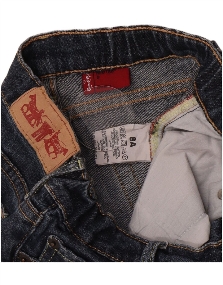 Jeans dritti per ragazzi Levi's 7-8 anni W22 L23 cotone blu navy