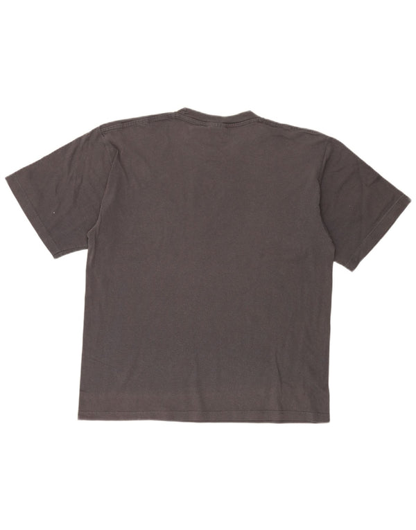 T-shirt grafica da uomo Champion Top grande in cotone grigio