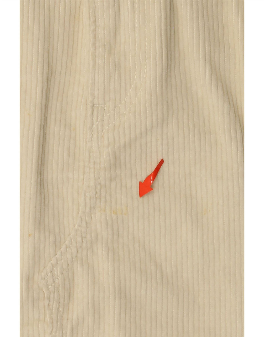 LEVI'S Mini gonna in velluto a coste 501 da donna W28 cotone bianco sporco medio