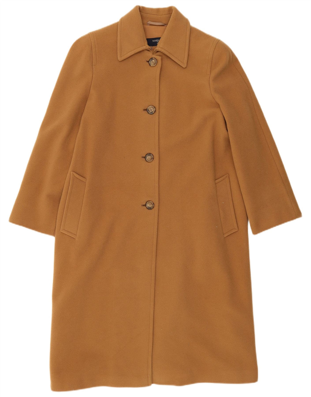 Soprabito oversize da donna Marina Rinaldi taglia 19 piccolo in lana vergine marrone