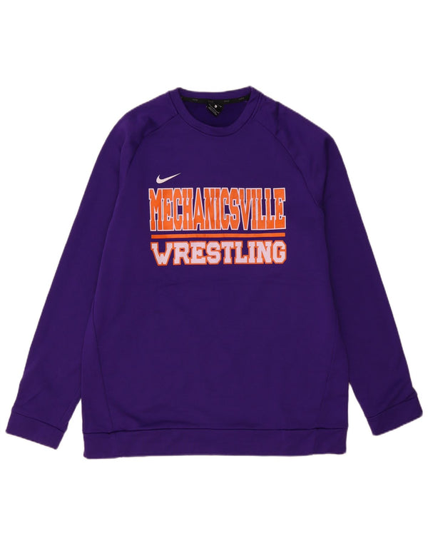 NIKE Menchville Wrestling Graphic Felpa Maglione da Uomo Grande Viola