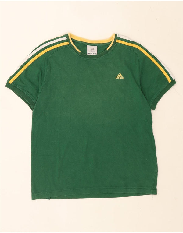 T-shirt da uomo Adidas Top UK 36/38 piccola in cotone verde