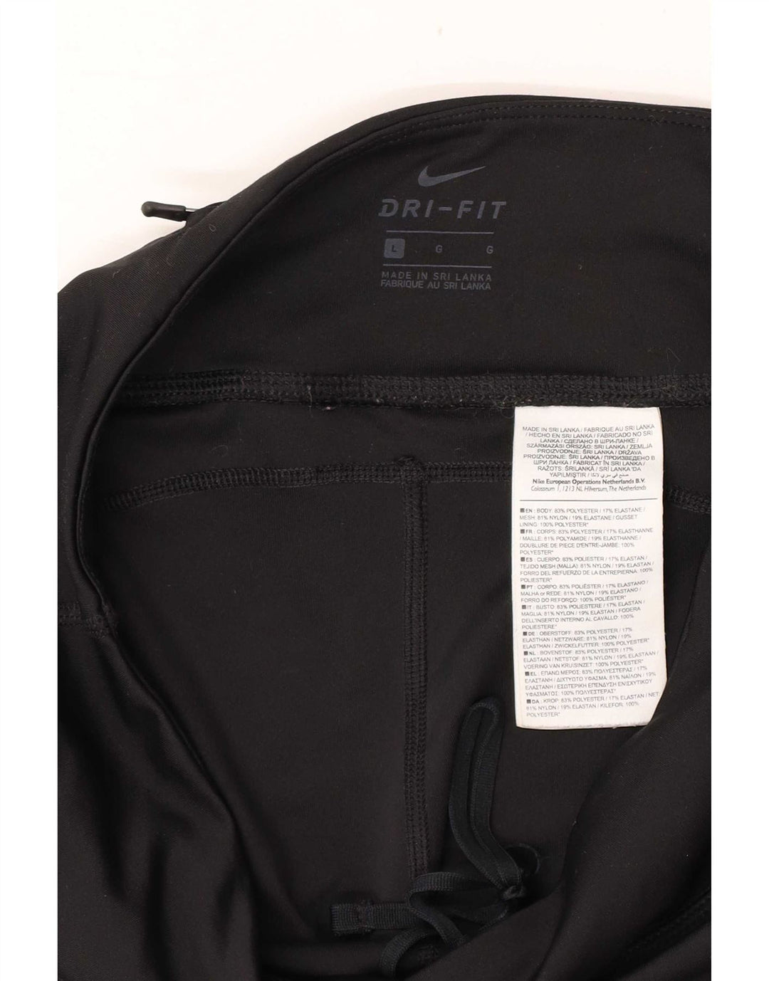 Leggings Nike da donna UK 16 grande poliestere nero