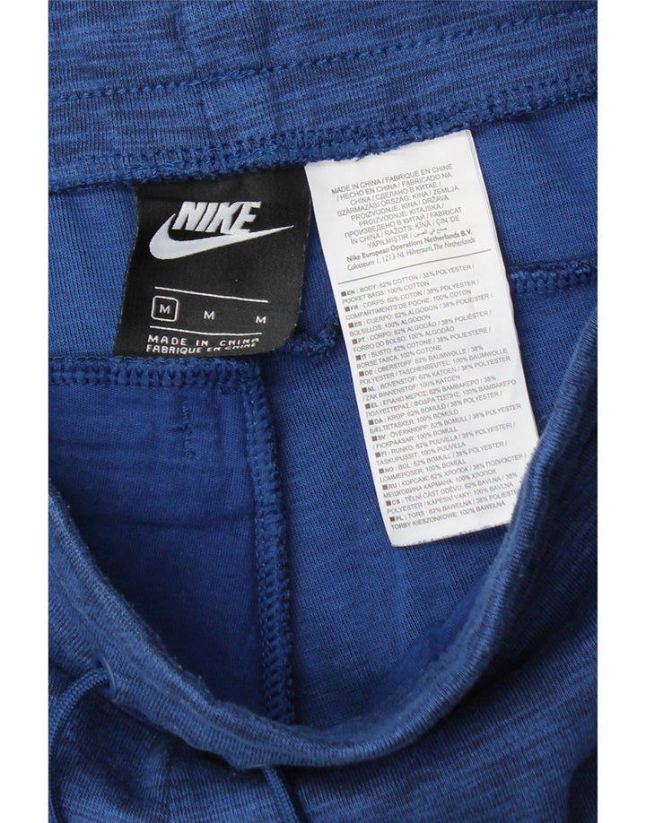 Pantaloni da tuta da uomo NIKE Joggers in cotone screziato blu medio
