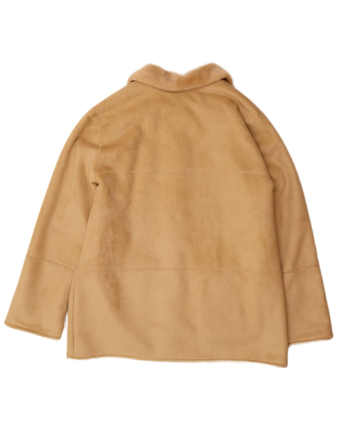 Giacca Sherpa da donna VINTAGE EU 44 XL Acrilico beige