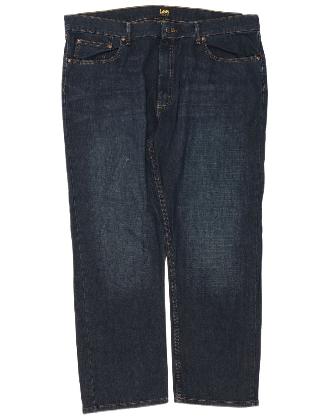 Jeans dritti da uomo Lee vestibilità regolare W42 L29 cotone blu navy