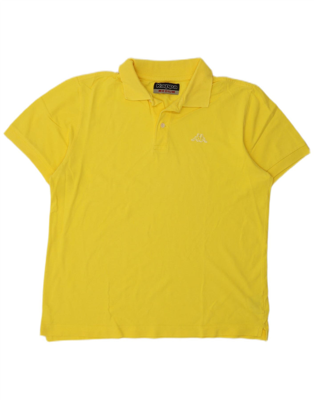 Polo Adidas da uomo in cotone giallo medio
