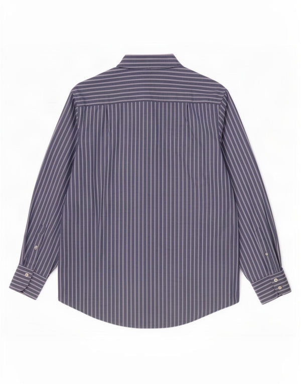 Camicia da uomo Ben Sherman Large in cotone gessato blu