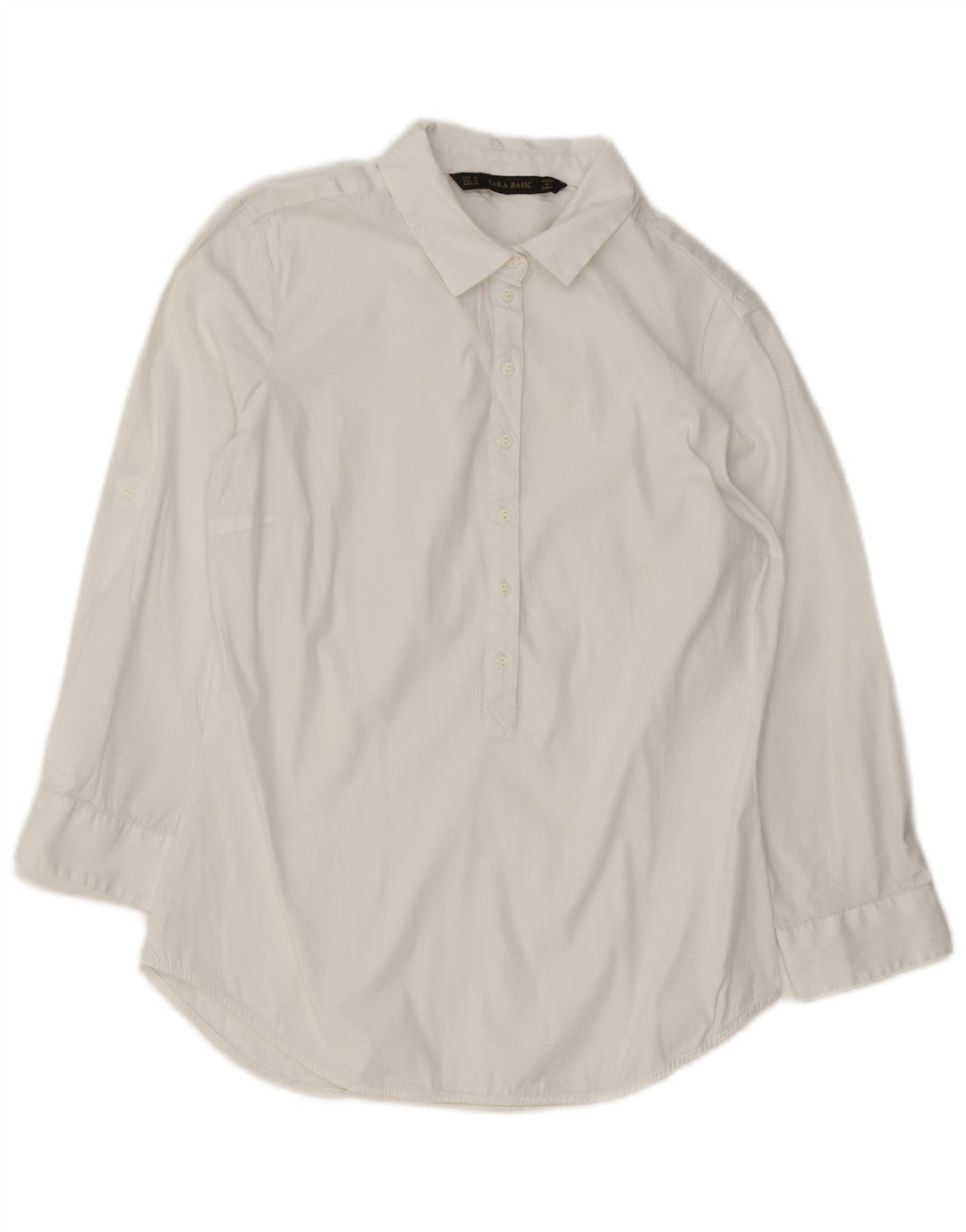 Maglia pullover con maniche a 3/4 da donna Zara UK 12 bianco medio