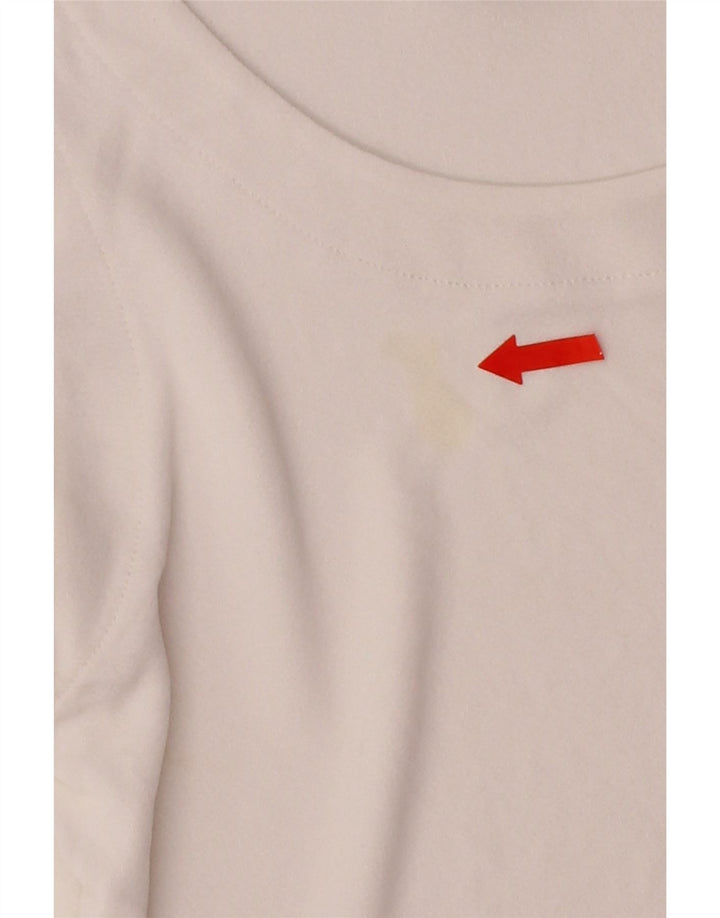 ICEBERG Womens Crop Vest Top IT 42 Medium White Vintage Iceberg and Second-Hand Iceberg from Messina Hembry 