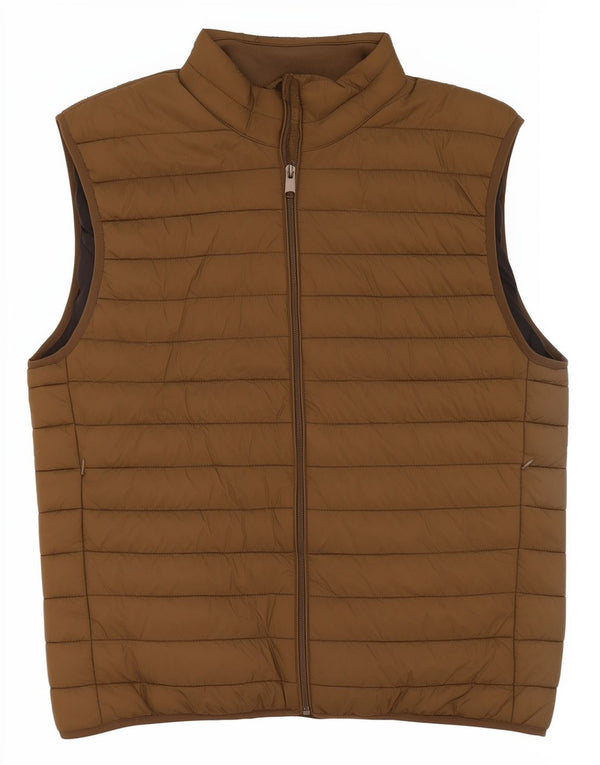 Gilet imbottito da uomo Zara UK 40 grande in poliestere kaki