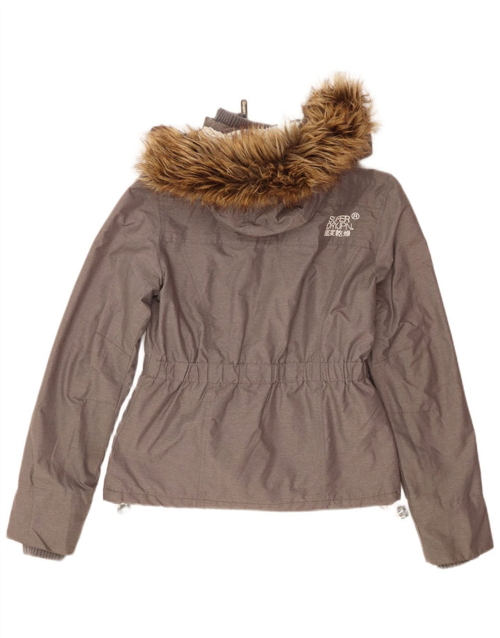 Giacca a vento grafica da donna Superdry Windattacker UK 10 piccola grigia