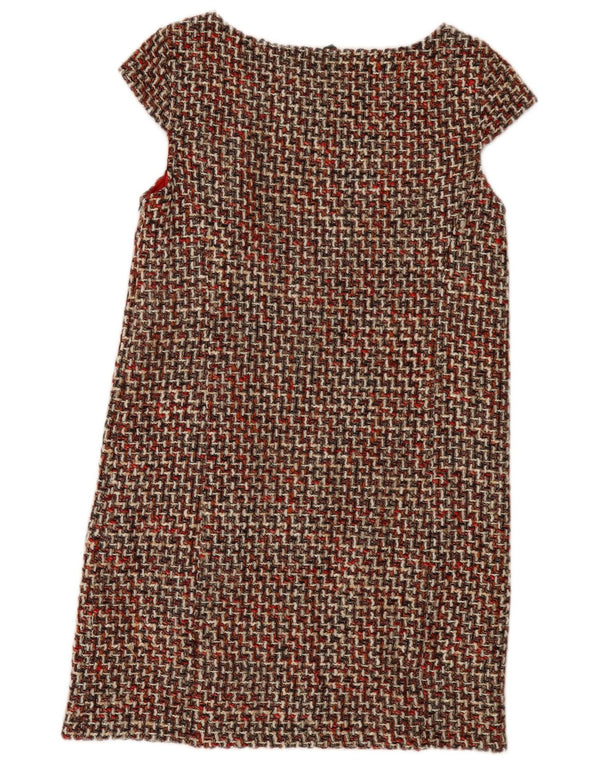 Abito a trapezio da donna Benetton UK 14 Grande acrilico a quadri multicolore