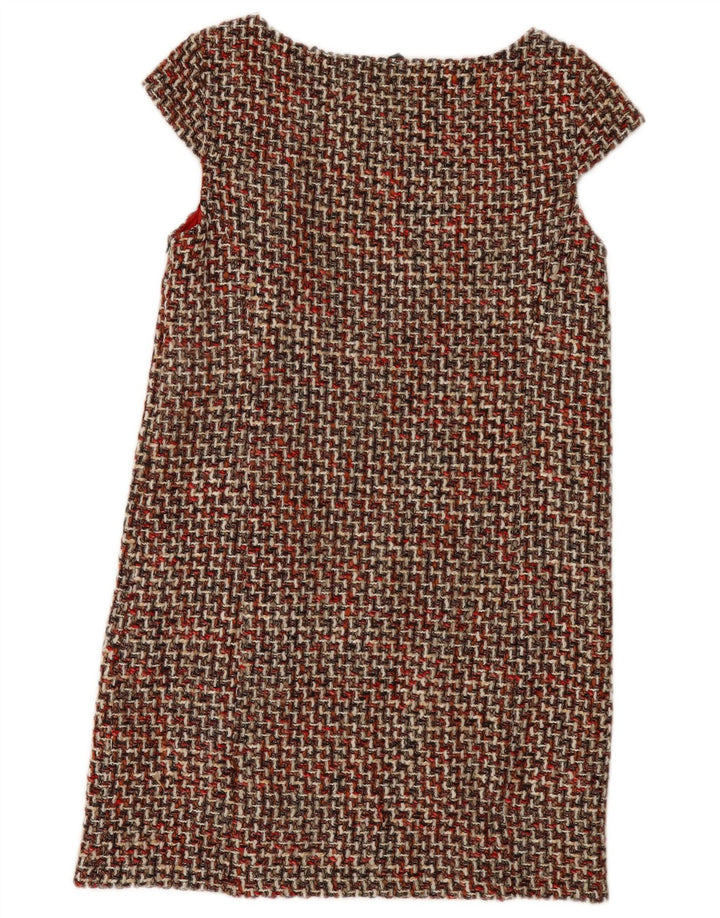 Abito a trapezio da donna Benetton UK 14 Grande acrilico a quadri multicolore