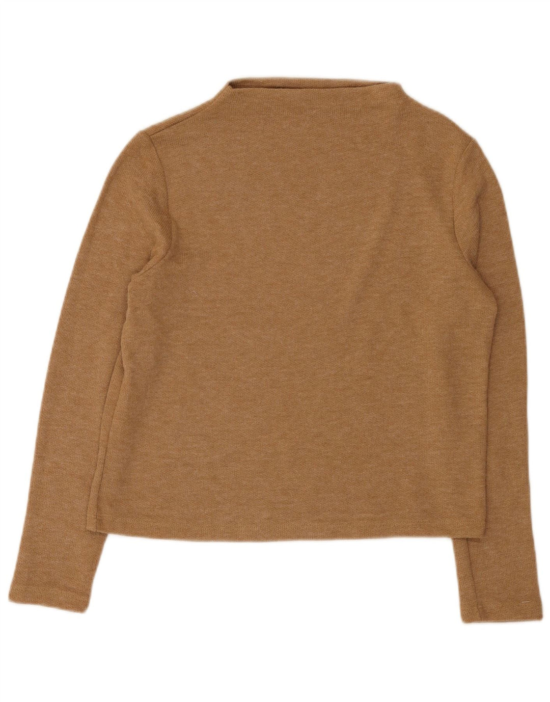 Marks & Spencer Top da donna a maniche lunghe UK 12 Poliestere beige medio