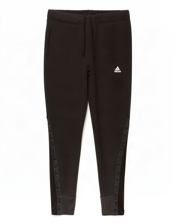Pantaloni da tuta con grafica Adidas da donna UK 12/14 Medium Black Colourblock