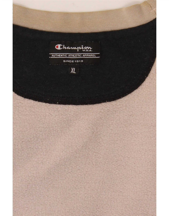Felpa grafica da uomo Champion Jumper XL Beige